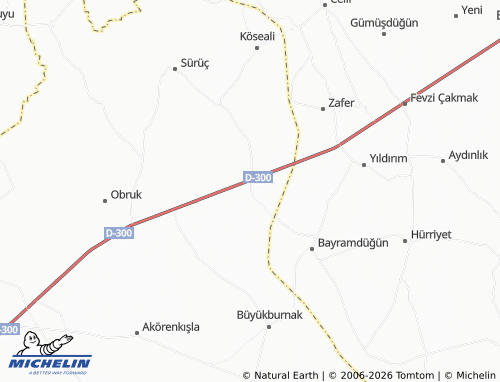 Mappa MICHELIN Başgötüren - ViaMichelin