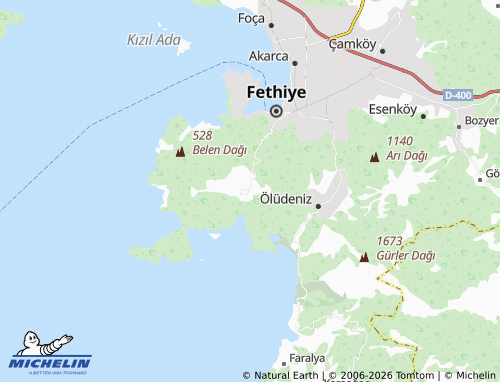 MICHELIN Kayaköy map - ViaMichelin