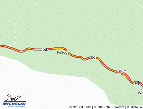 Kaart MICHELIN Kellogg - ViaMichelin
