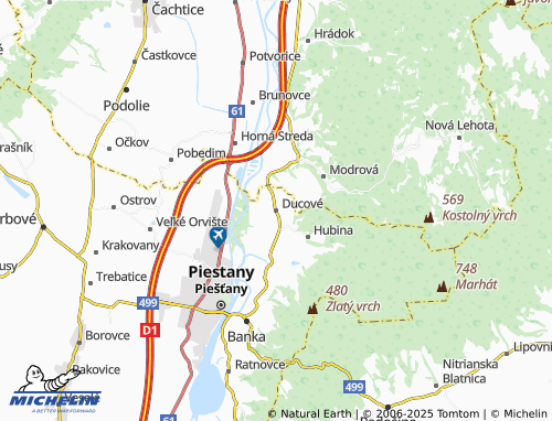 MICHELIN Ducové map - ViaMichelin