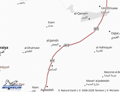 Mapa MICHELIN al-Jamsh - ViaMichelin
