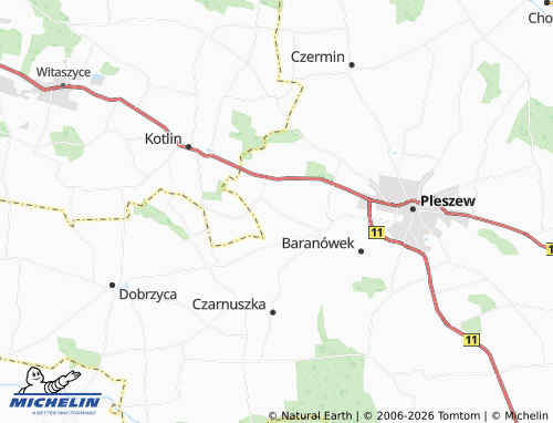 Mapa MICHELIN Suchorzew - ViaMichelin