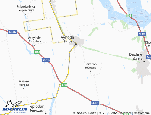 Mapa MICHELIN Doslidne - ViaMichelin