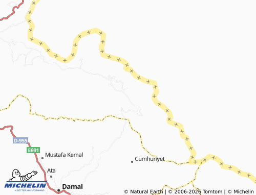 MICHELIN Derindere map - ViaMichelin