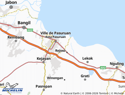 MICHELIN Blandongan map - ViaMichelin