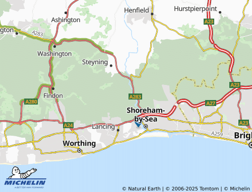 Mappa MICHELIN Coombes - ViaMichelin