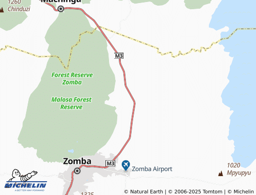 MICHELIN Likonde map - ViaMichelin