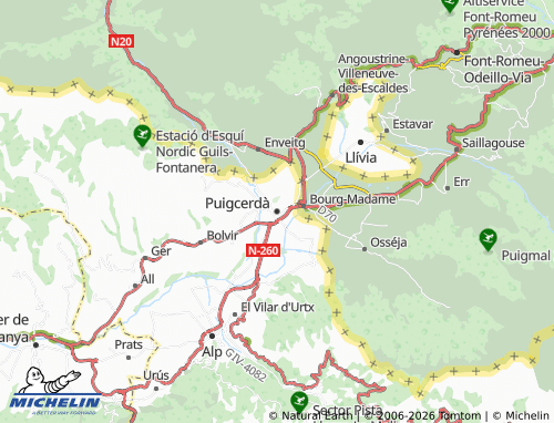 Mappa MICHELIN Puigcerdà - ViaMichelin