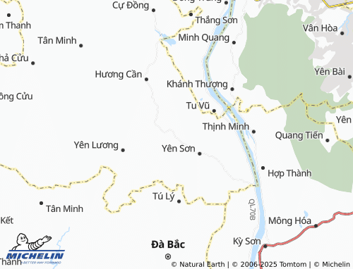 MICHELIN Yên Lãng map - ViaMichelin