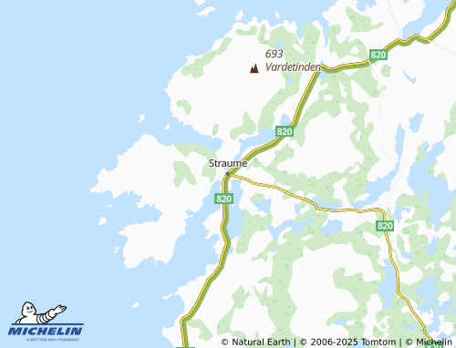 MICHELIN Straume map - ViaMichelin