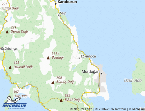 MICHELIN Kösedere map - ViaMichelin