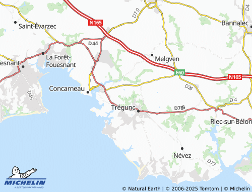 MICHELIN Kerviniou map - ViaMichelin