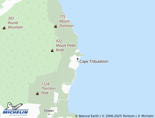 MICHELIN Cape Tribulation map - ViaMichelin