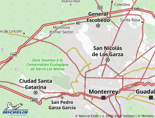 Mapa MICHELIN Balcones de las Mitras - ViaMichelin