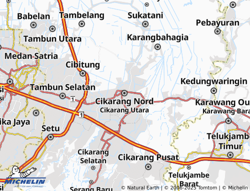 MICHELIN Cikarang Kota map - ViaMichelin