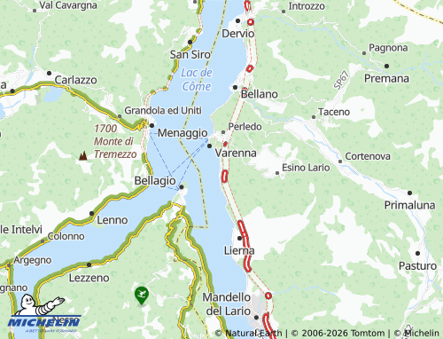 MICHELIN Fiumelatte map - ViaMichelin