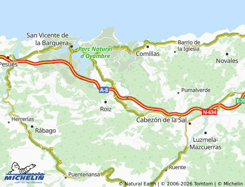Mappa MICHELIN Caviedes - ViaMichelin