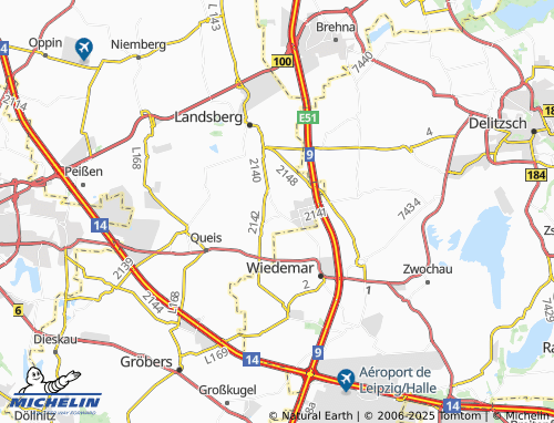 MICHELIN Sietzsch map - ViaMichelin