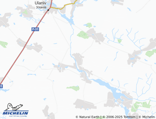 MICHELIN Khutory-Kryvoshyinetski map - ViaMichelin