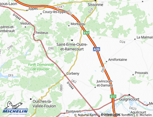 Mapa MICHELIN Berrieux - ViaMichelin