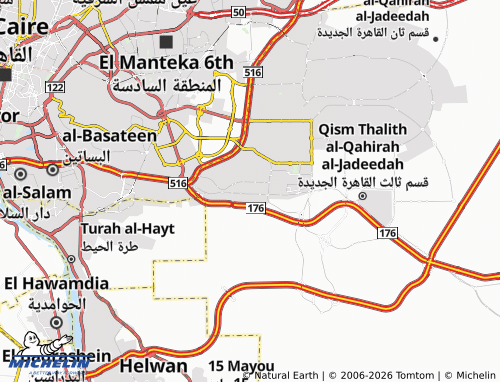 MICHELIN El Katameya map - ViaMichelin