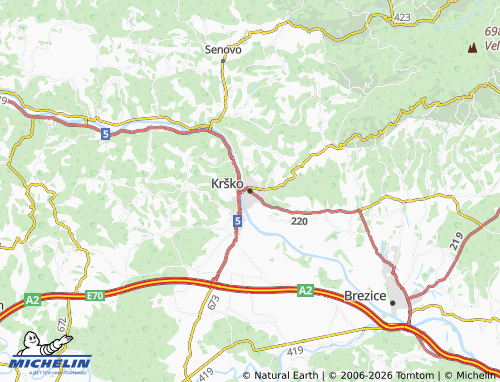 Mapa MICHELIN Krško - ViaMichelin
