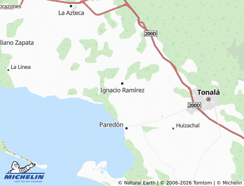 MICHELIN Ejido El Vergel map - ViaMichelin