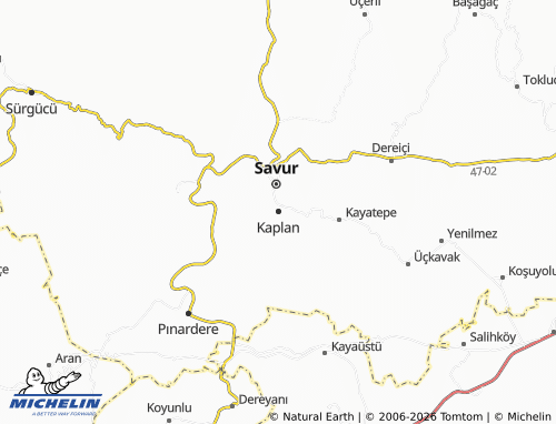 Mappa MICHELIN Kaplan - ViaMichelin