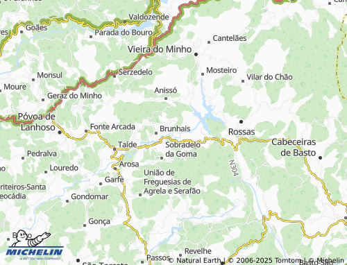 Carte MICHELIN Ponte - ViaMichelin