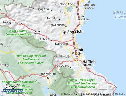 Mapa MICHELIN Thanh Chương - ViaMichelin