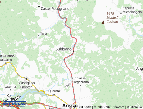 MICHELIN Capolona map - ViaMichelin