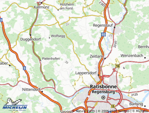 Mapa MICHELIN Baiern - ViaMichelin