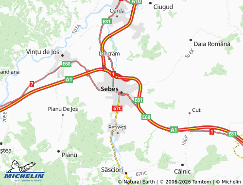Mappa MICHELIN Sebeș - ViaMichelin