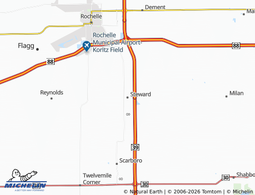 Mappa MICHELIN Steward - ViaMichelin