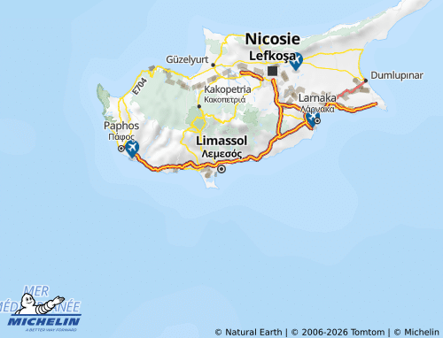 Carte MICHELIN Lemesos - ViaMichelin