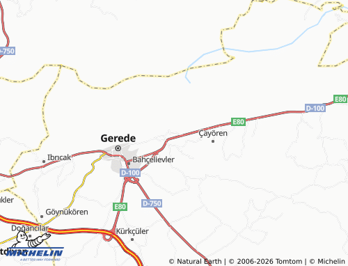 MICHELIN Koçumlar map - ViaMichelin