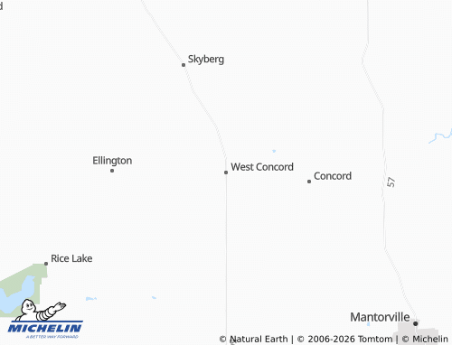 Carte MICHELIN West Concord - ViaMichelin