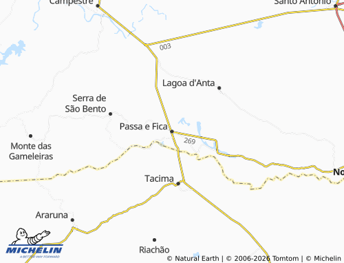 Mappa MICHELIN Passa e Fica - ViaMichelin