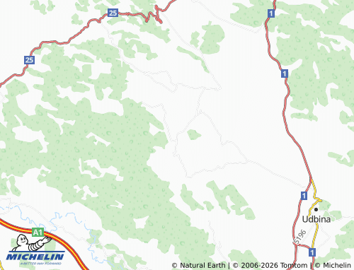 Carte MICHELIN Podlapača - ViaMichelin