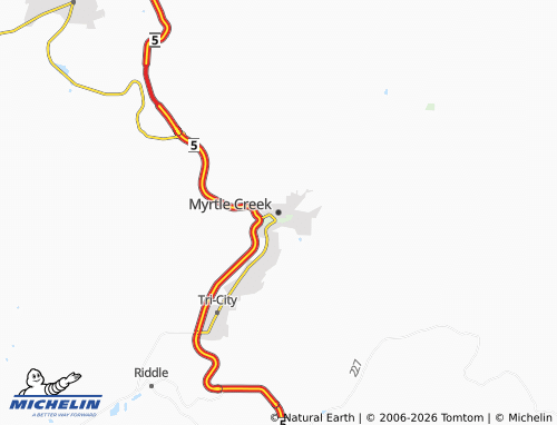 Mappa MICHELIN Myrtle Creek - ViaMichelin