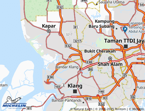 MICHELIN Bandar Bukit Raja map - ViaMichelin