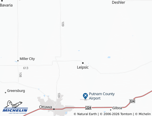 Carte MICHELIN West Leipsic - ViaMichelin