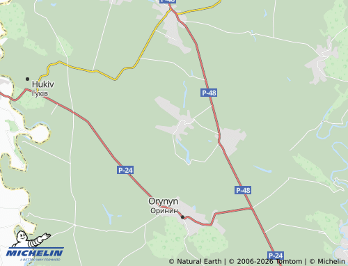 MICHELIN Kochubiiv map - ViaMichelin