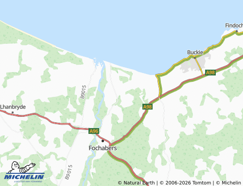 Carte MICHELIN Upper Dallachy - ViaMichelin