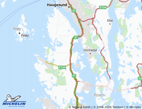 Mappa MICHELIN Avaldsnes - ViaMichelin