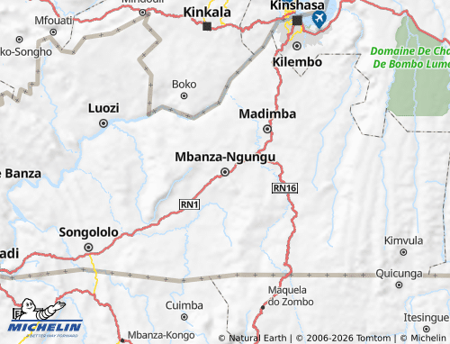 MICHELIN Mbanza-Ngungu map - ViaMichelin