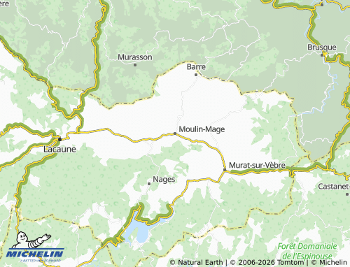 MICHELIN Moulin-Mage map - ViaMichelin