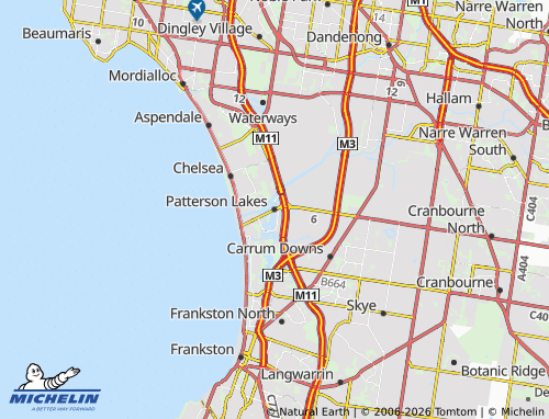 Mapa MICHELIN Patterson Lakes - ViaMichelin