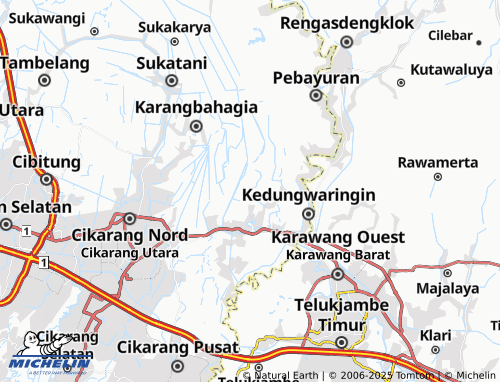 MICHELIN Karangharum map - ViaMichelin