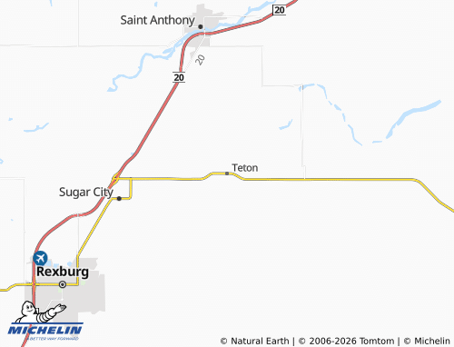Mappa MICHELIN Teton - ViaMichelin